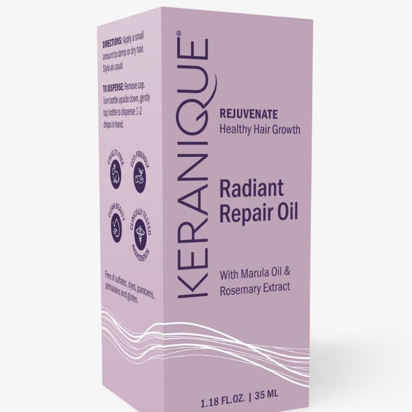 KERANIQUE Radiant Repair Hair Oil Brand New in Box - Picture 4 of 9